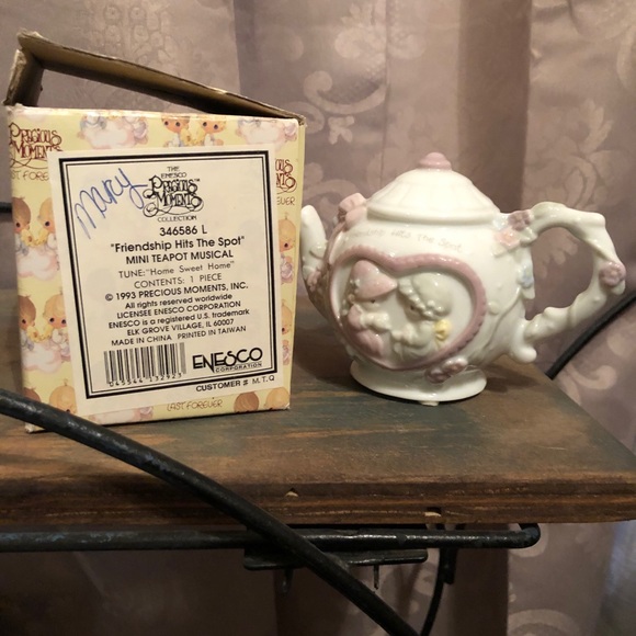 Vintage Precious Moments Musical Teapot